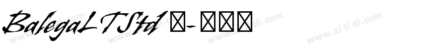 BalegaLTStd 中字体转换